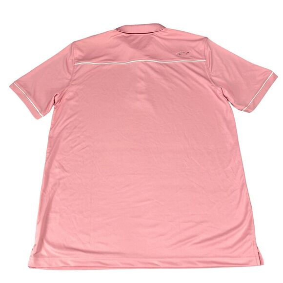 Greg Norman Polo Shirt Men's Large Pink Protek Micro Luxe Solid PlayDry Slit - Picture 3 of 16